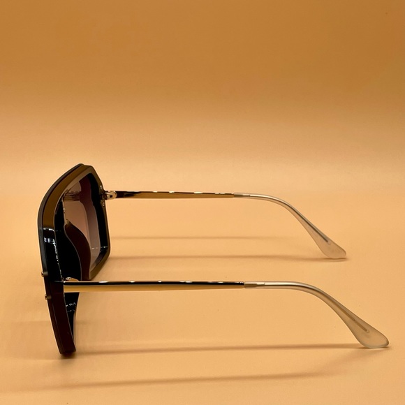 Jim Halo Oversized Shield Sunglasses Gradient Lens Rimless Glasses Men’s Women’s - Picture 9 of 9